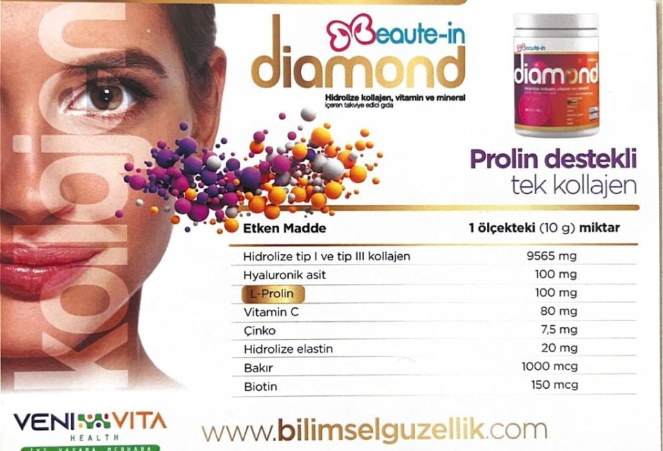 Herbasist Beaute-in Diamond Collagen 300 Gr