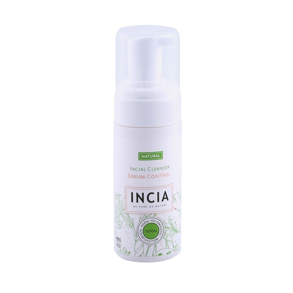 Incia Yağlı Ciltler İçin 125 ml Doğal Yüz Temizleyici Köpük
