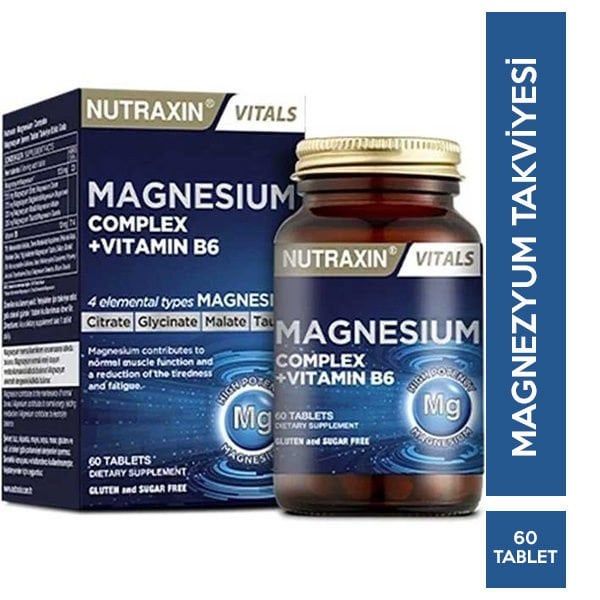 Nutraxin Nutraxin Magnesium Complex + Vitamin B6 60 Tablet