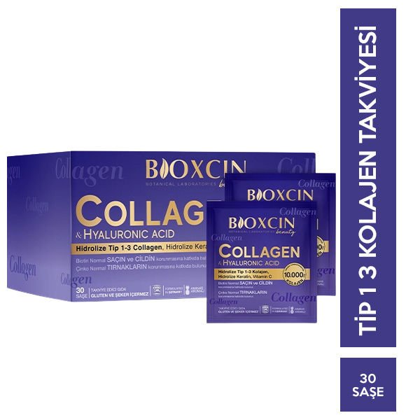 Bioxcin Beauty Collagen Hyaluronic Acid 30 Saşe