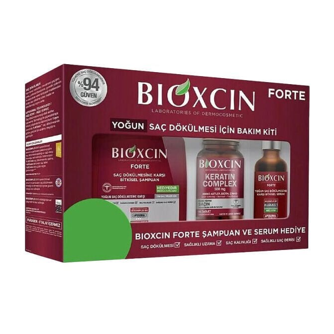 Bioxcin Forte Yoğun Saç Dökülmesi için Bakım Kiti
