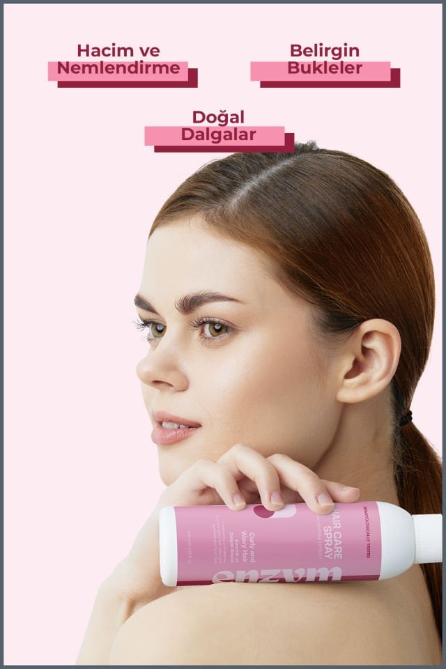 ENZYM COSMETICS Kıvırcık ve Dalgalı saçlar için bukle belirginleştirici saç bakım spreyi 200 ml