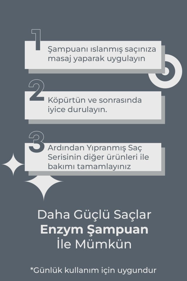 ENZYM COSMETICS Hassas Saç Derisi Ve Kepekli Saçlara Özel Kepek Önleyici Şampuanı 400 ml