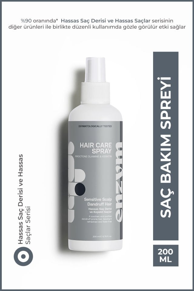 ENZYM COSMETICS Hassas Saç Derisi Ve Kepekli Saçlara Özel Kepek Önleyici Sprey 200 ml