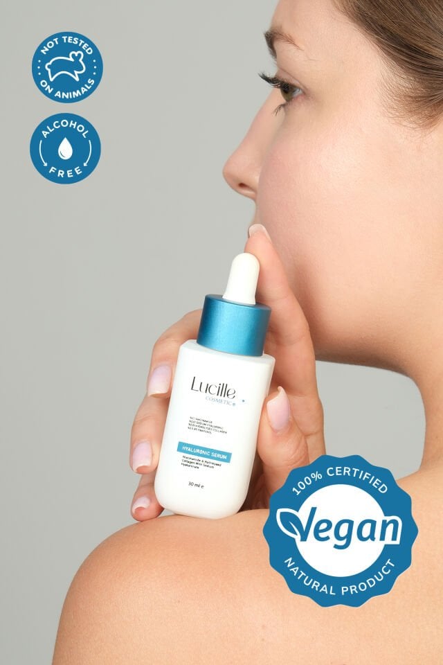 Lucille Yoğun Nemlendirici Hyalüronik Asit Serum - Niacinamide ve Kolajen İçerikli ( Vegan İçerik ) 30 Ml