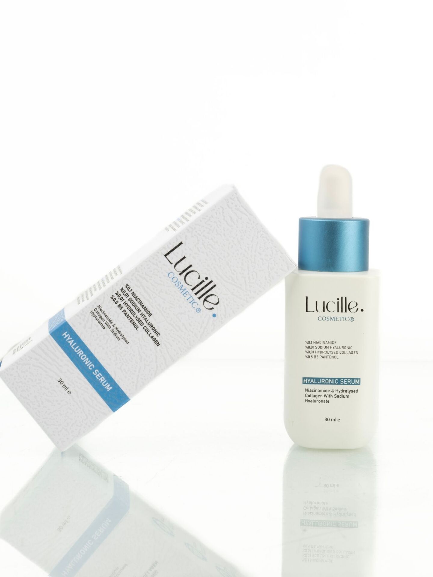 Lucille Yoğun Nemlendirici Hyalüronik Asit Serum - Niacinamide ve Kolajen İçerikli ( Vegan İçerik ) 30 Ml