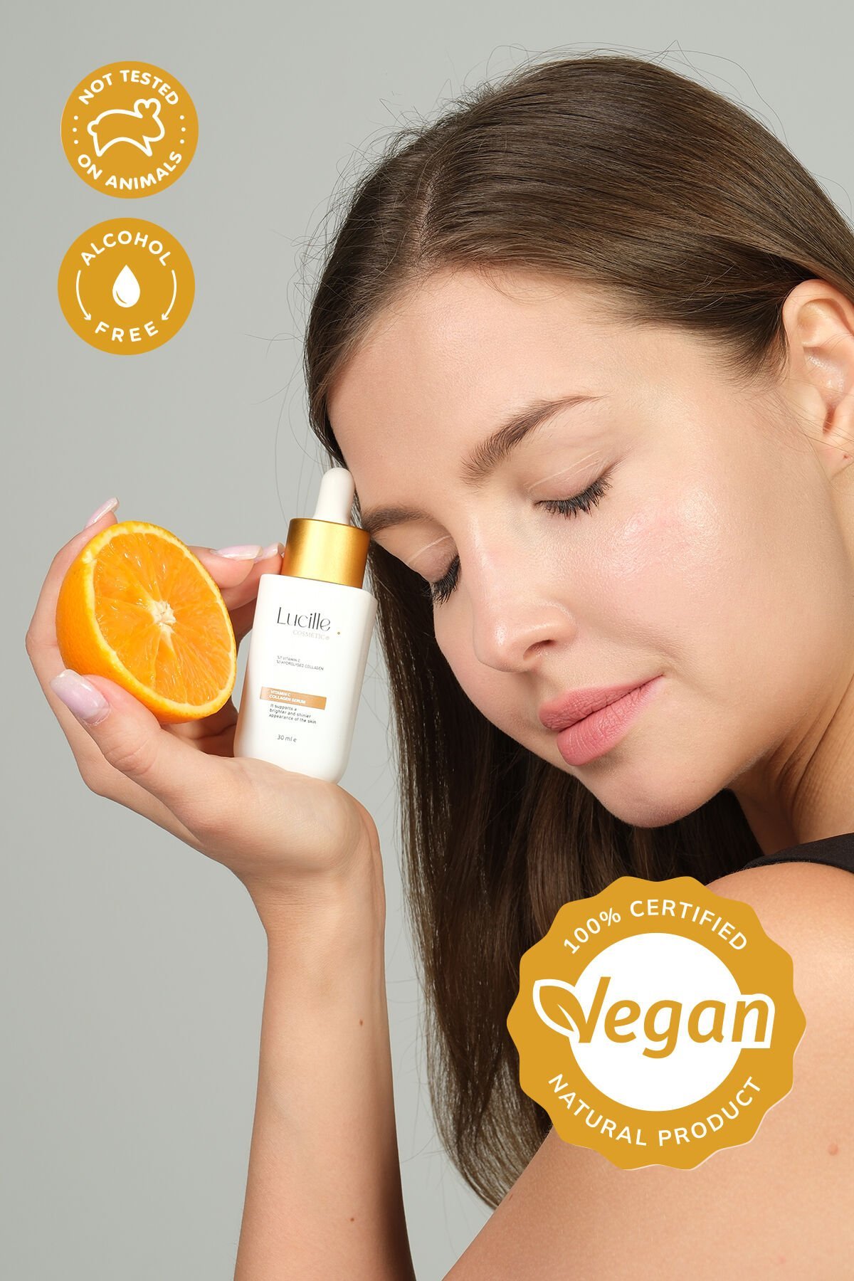 Lucille Vitamin C Serum - Kolajen İçerikli( Özel Vegan İçerik ) 30 Ml