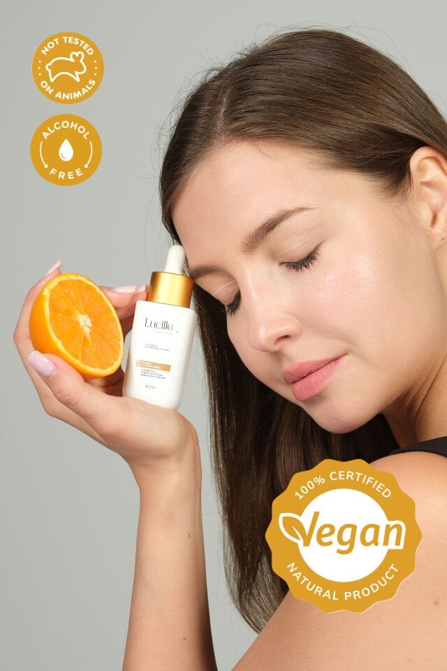 Lucille Vitamin C Serum - Kolajen İçerikli( Özel Vegan İçerik ) 30 Ml