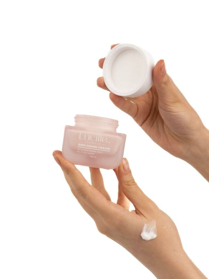 Lucille Anti Aging Yaşlanma Karşıtı Krem - Kolajen Ve Hyalüronik İçerikli ( Vegan İçerik ) - 50 Ml