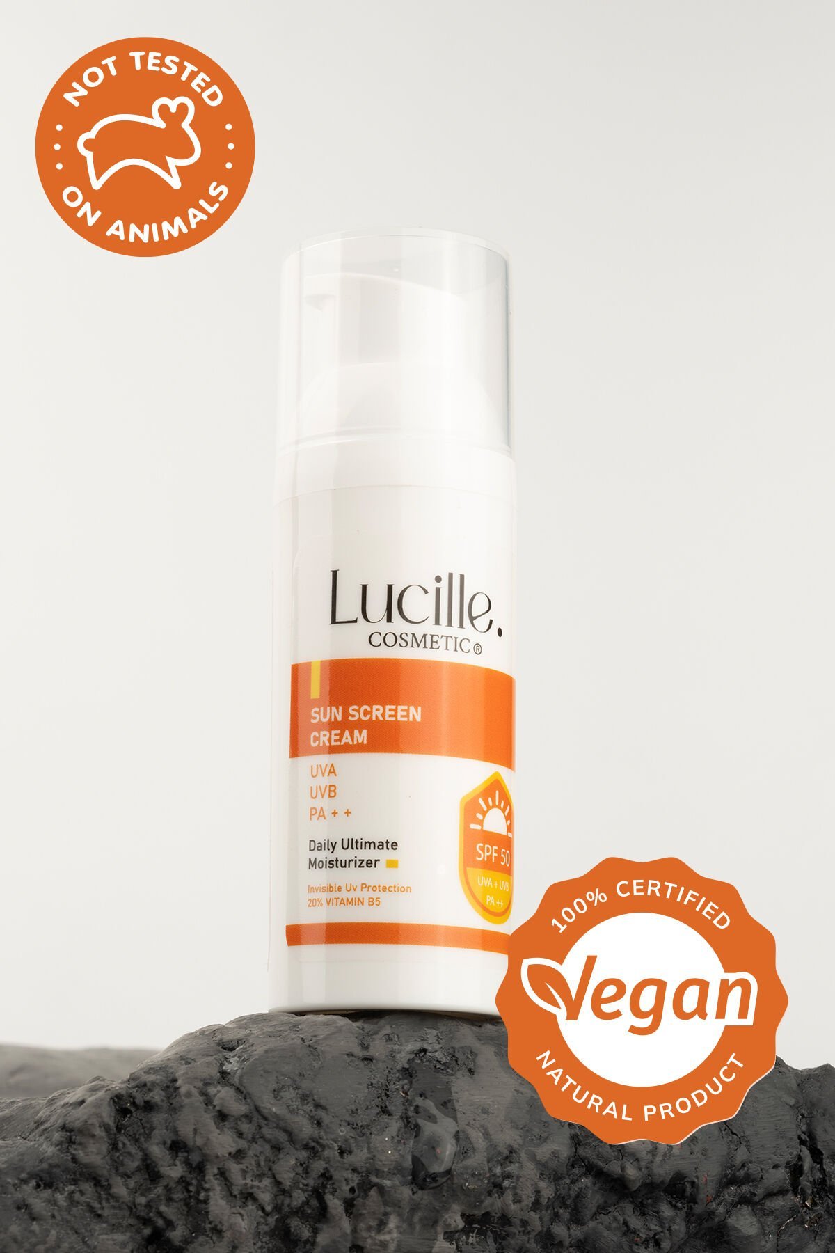 Lucille Güneş Kremi 50 SPF -UVA+UVB ( Özel Vitamin B5 İçerikli ) - 50 Ml